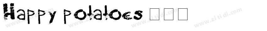 Happy potatoes字体转换